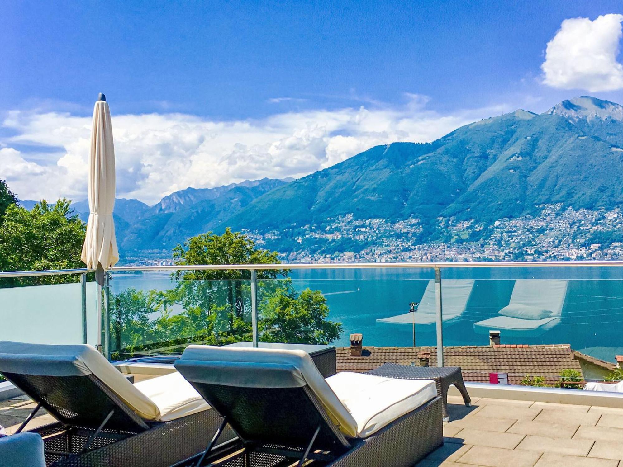 Apartment Vista Lago Maggiore 1-Floor Left By Interhome Gambarogno Dış mekan fotoğraf