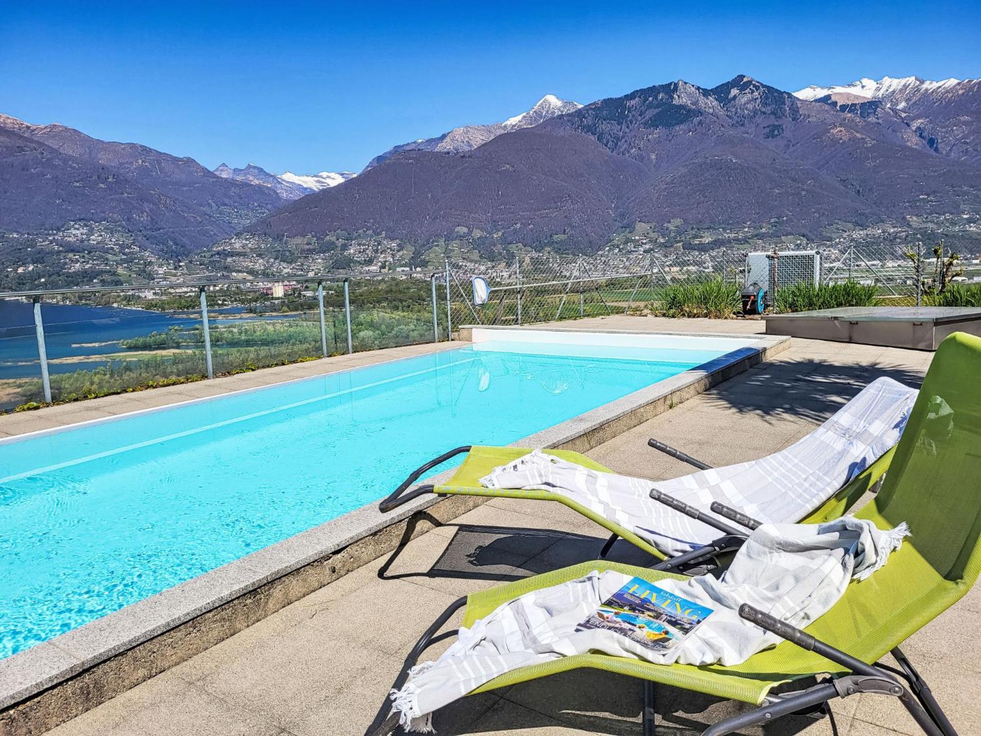Apartment Vista Lago Maggiore 1-Floor Left By Interhome Gambarogno Dış mekan fotoğraf