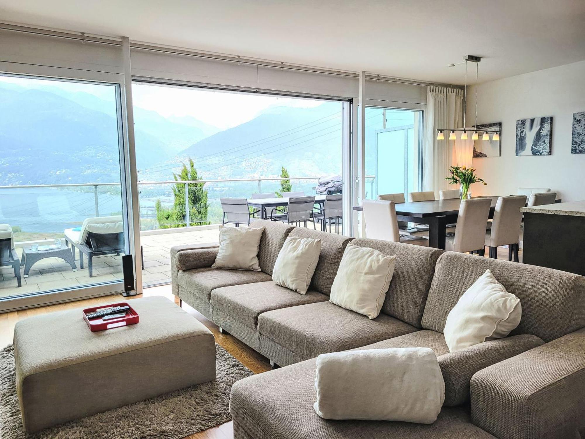 Apartment Vista Lago Maggiore 1-Floor Left By Interhome Gambarogno Dış mekan fotoğraf