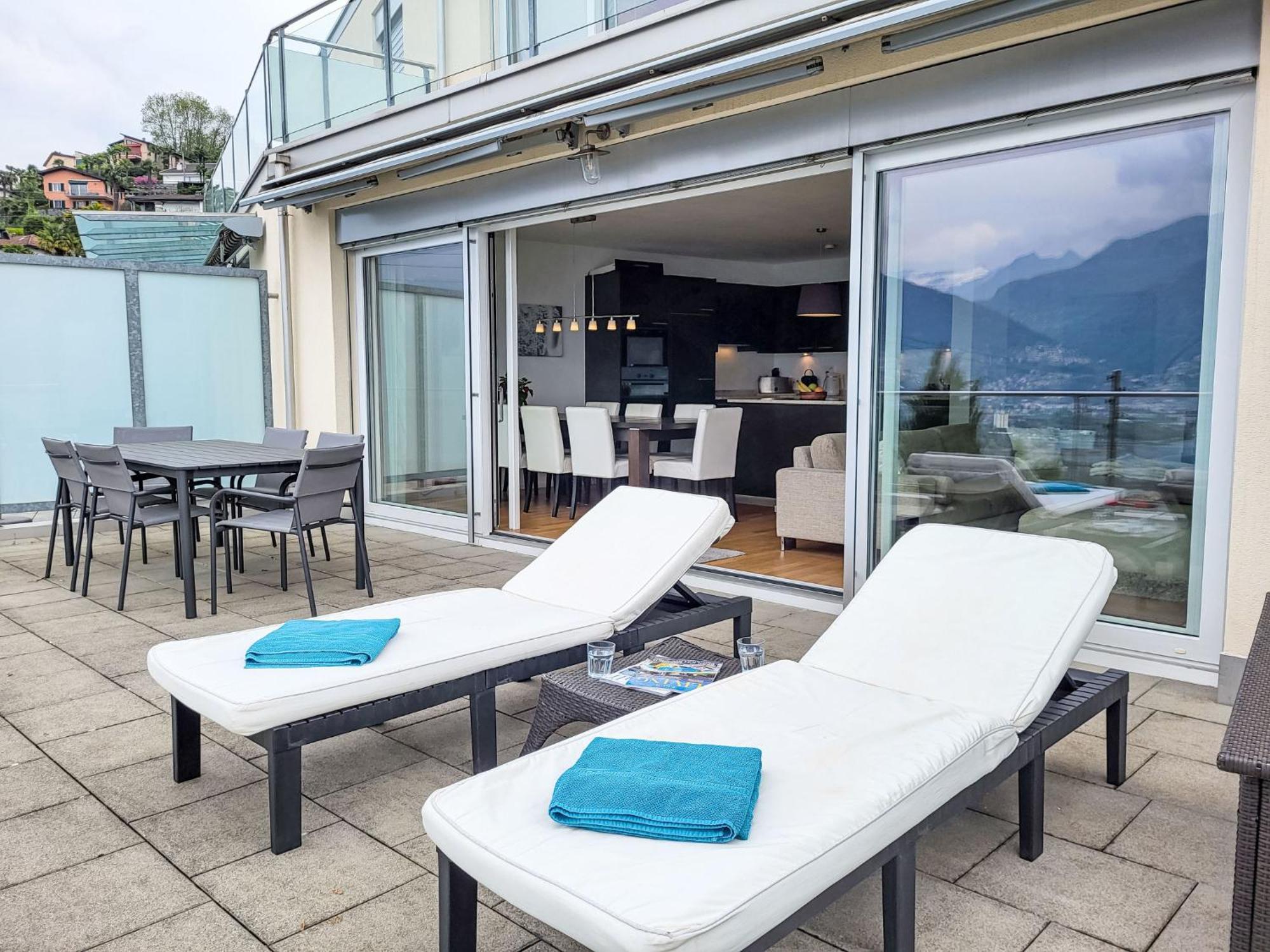 Apartment Vista Lago Maggiore 1-Floor Left By Interhome Gambarogno Dış mekan fotoğraf